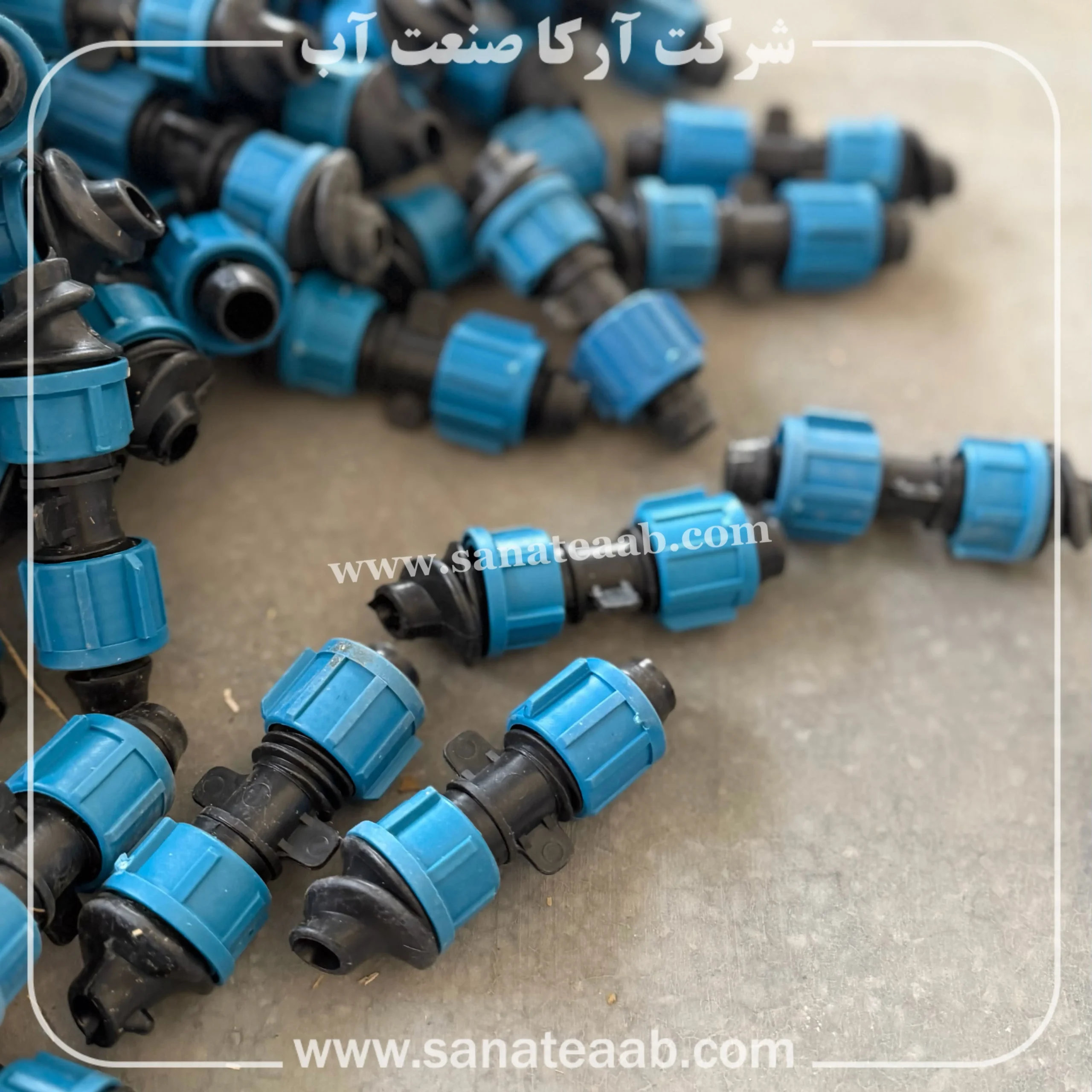 بست ابتدایی لی فلت به تیپ (رابط) 2 اتصال نوار تیپ به لوله نخدار